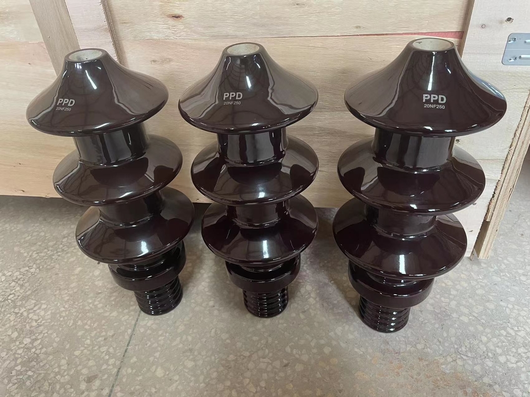 DIN Standard 20NF250 Porcelain Electrical Bushing OEM 385MM HEIGHT
