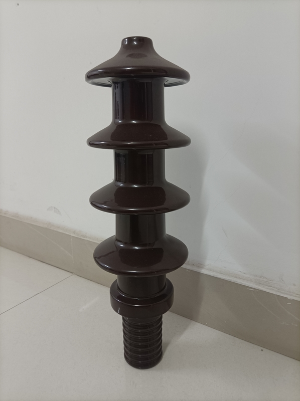 DIN 30NF250 Transformer Porcelain Bushing Coklat Mengkilap Tinggi 485MM